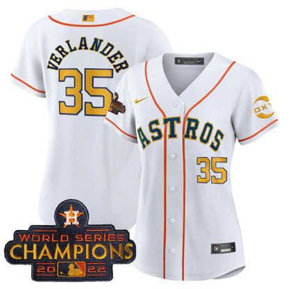 Houston 2022 Champions Gold Rush Oxy Patch Flex Base Jersey