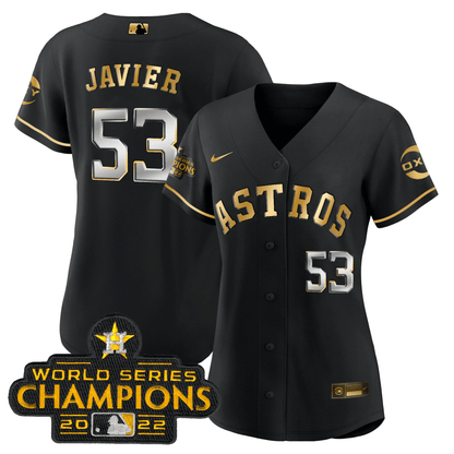 Houston 2022 Champions Black Gold Rush Flex Base Jersey