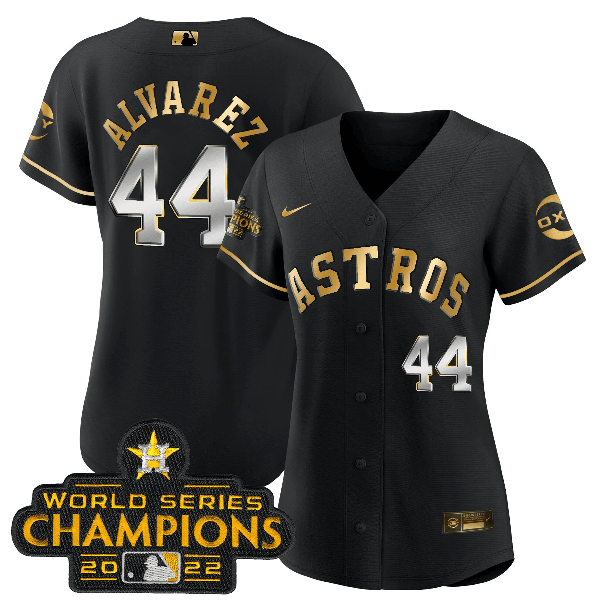 Houston 2022 Champions Black Gold Rush Flex Base Jersey