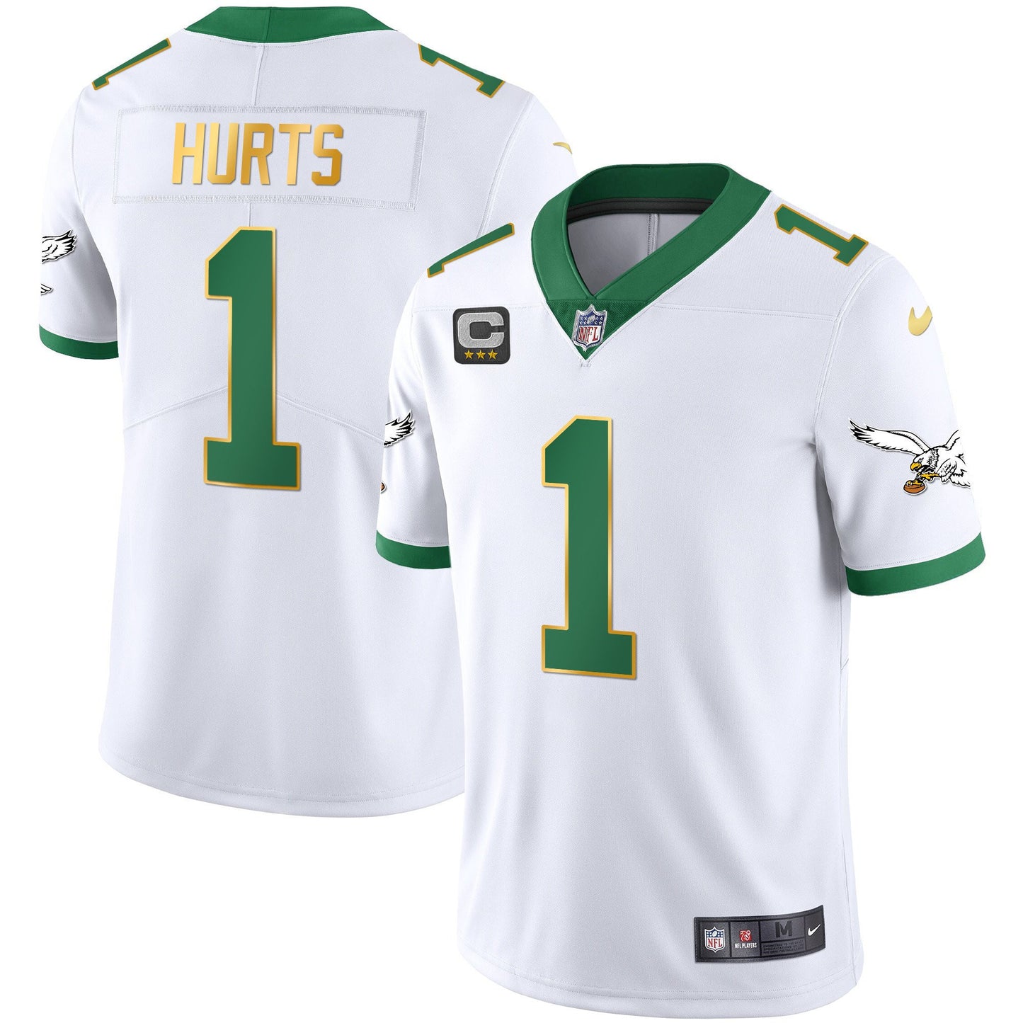 White Gold Trim - Jalen Hurts
