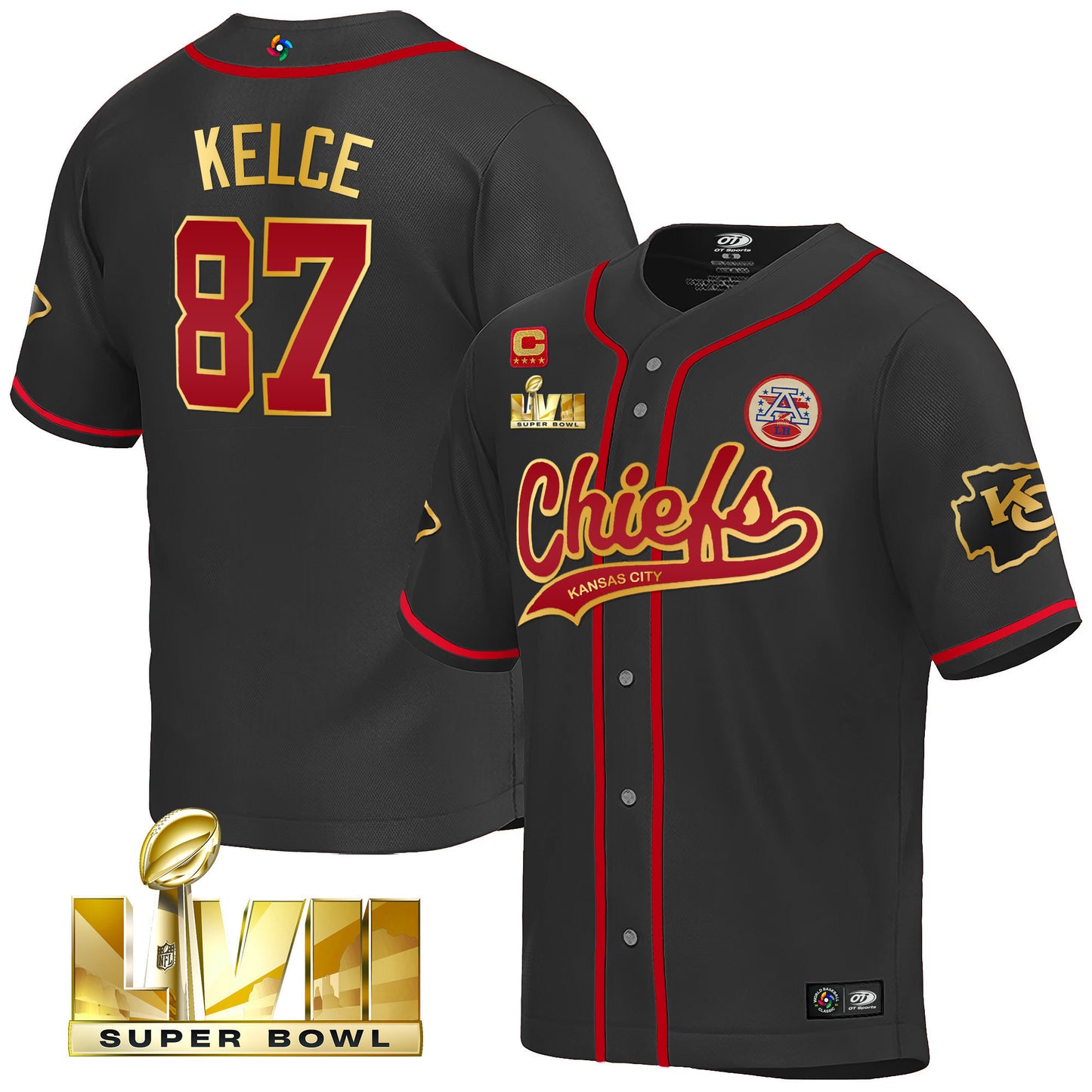Black Gold Trim - Travis Kelce
