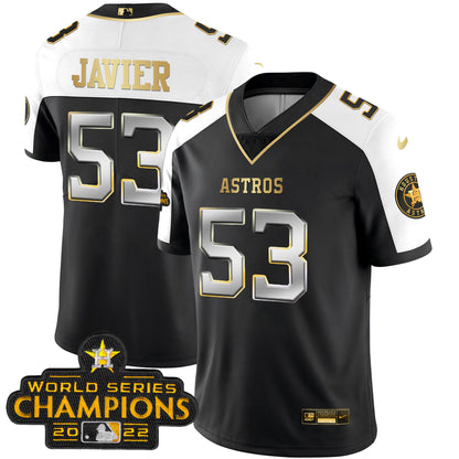 Houston 2023 Champions Patch Vapor Gold Jersey