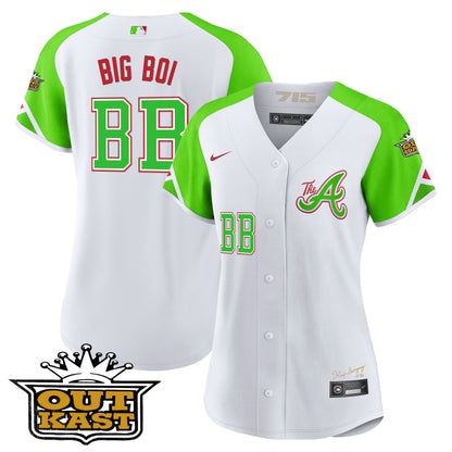 Atlanta Atliens 2023 City Connect Bright Green Cool Base Jersey