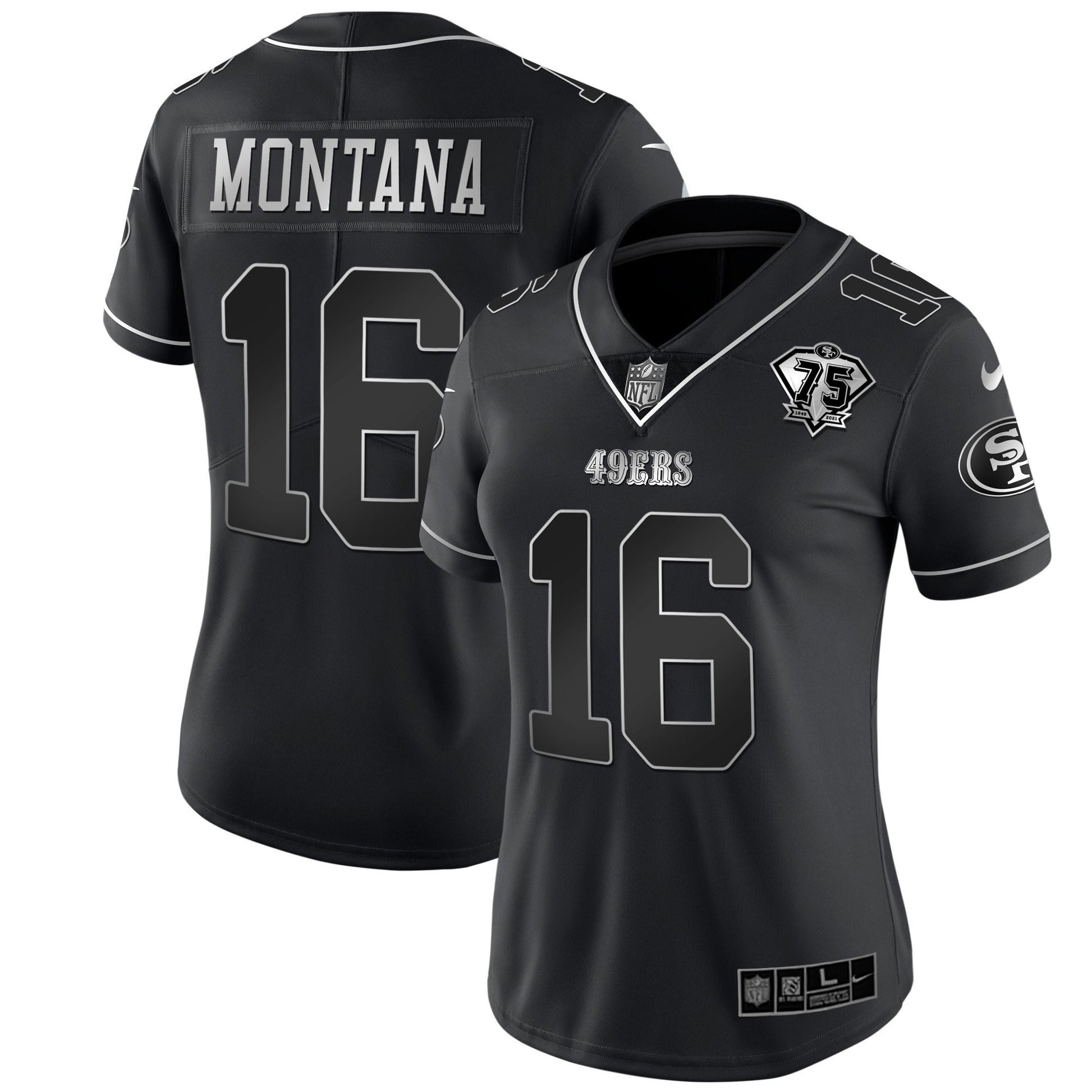 75th Anniversary Patch Black Silver Limited