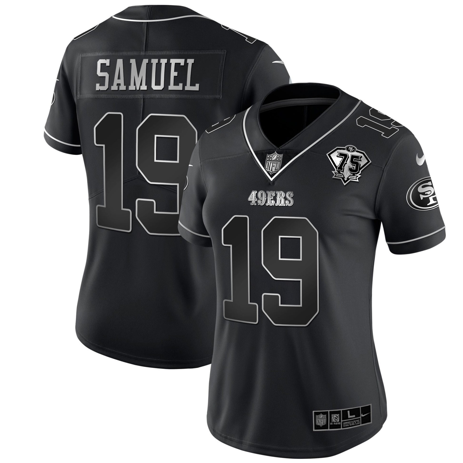 75th Anniversary Patch Black Silver Limited