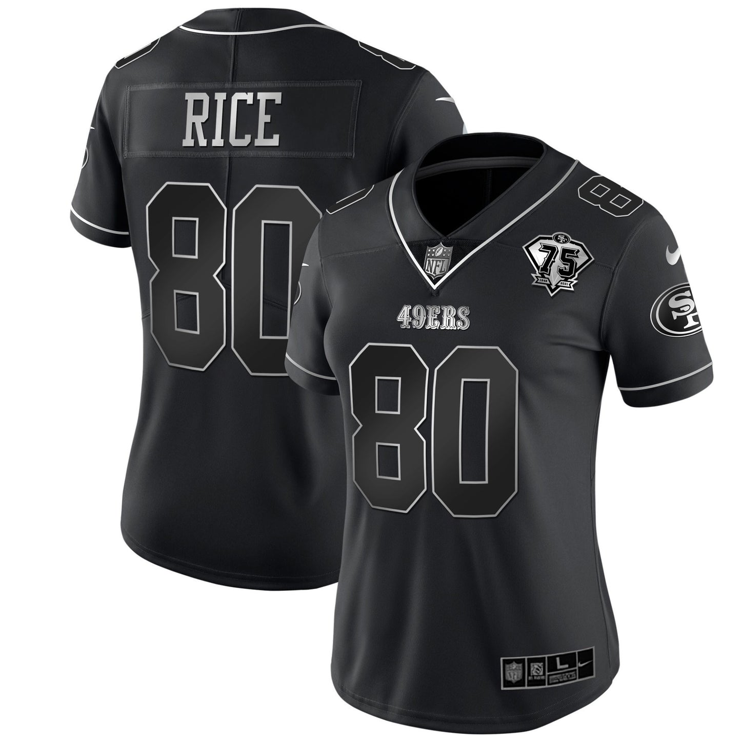 75th Anniversary Patch Black Silver Limited