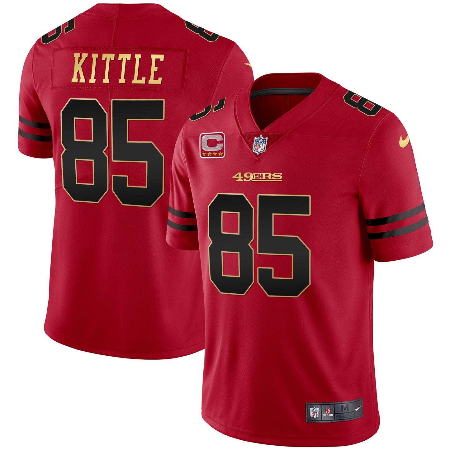 Men’s Black Red Gold Blooded Jersey