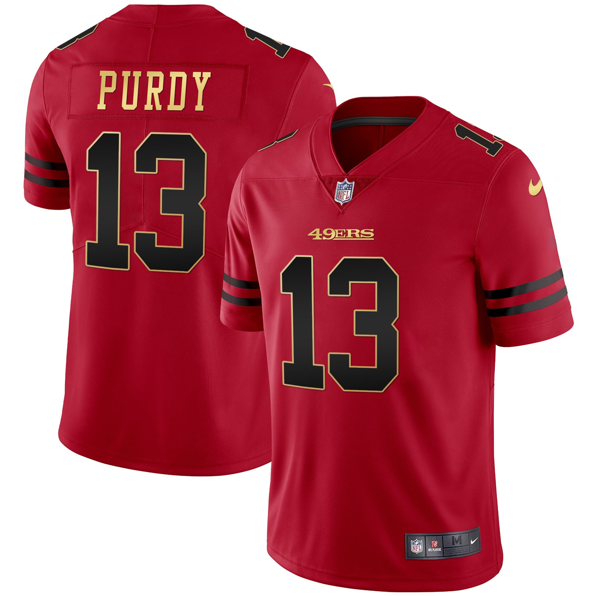 Men’s Black Red Gold Blooded Jersey