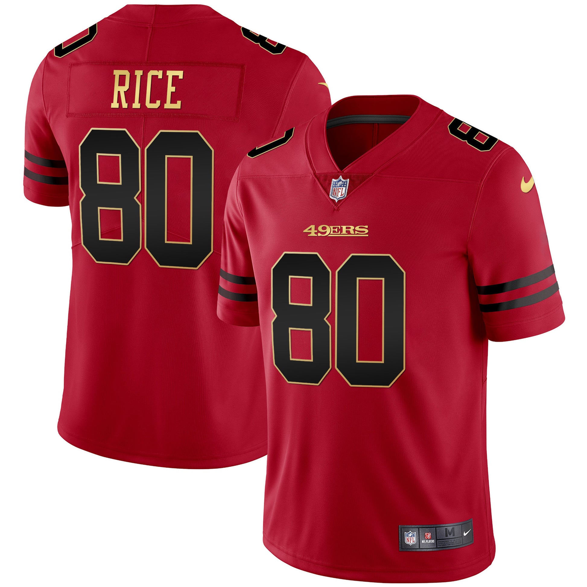 Men’s Black Red Gold Blooded Jersey