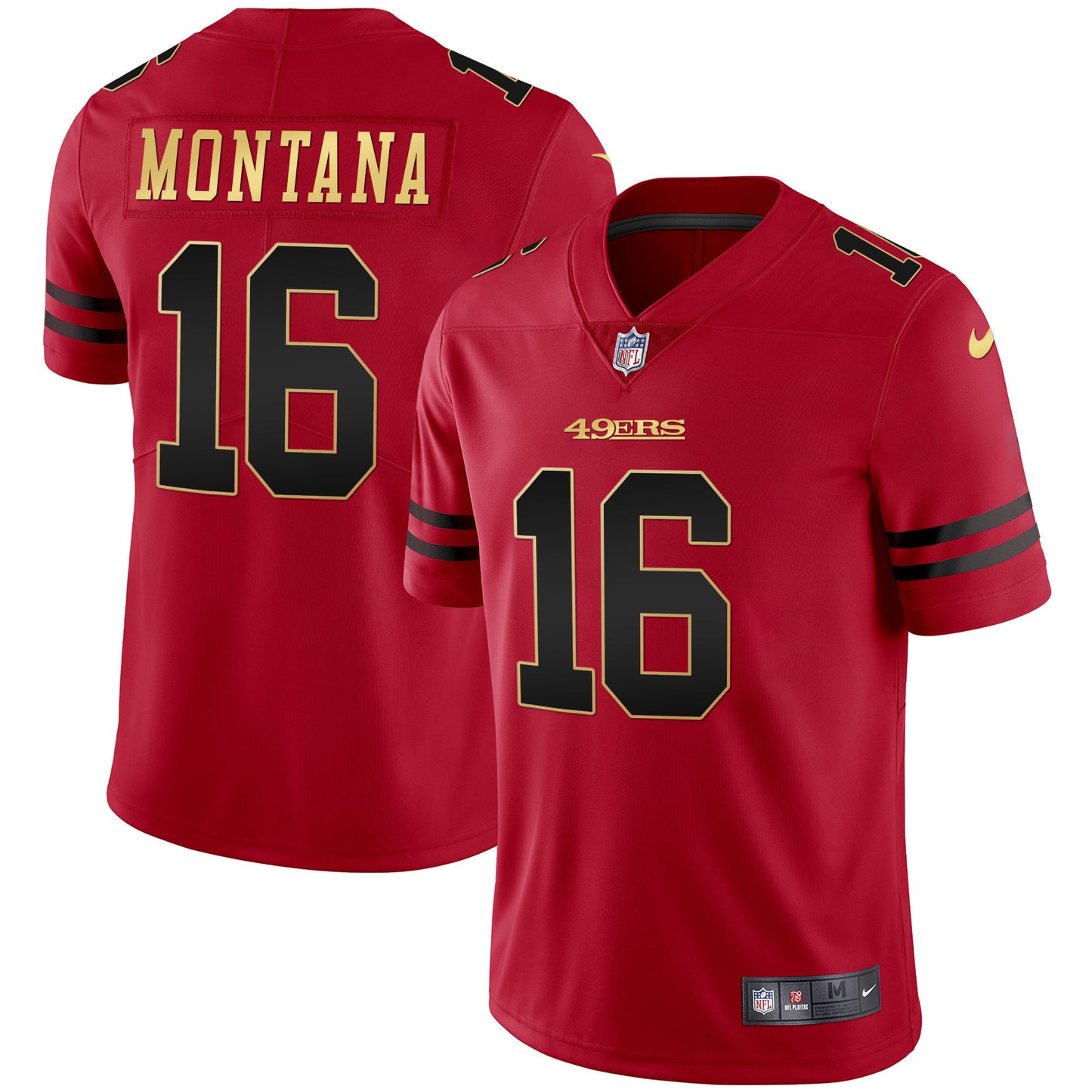 Men’s Black Red Gold Blooded Jersey