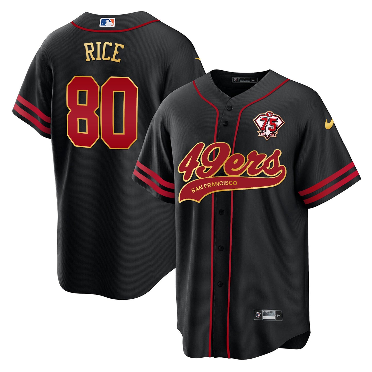 Black Gold Trim - Jerry Rice