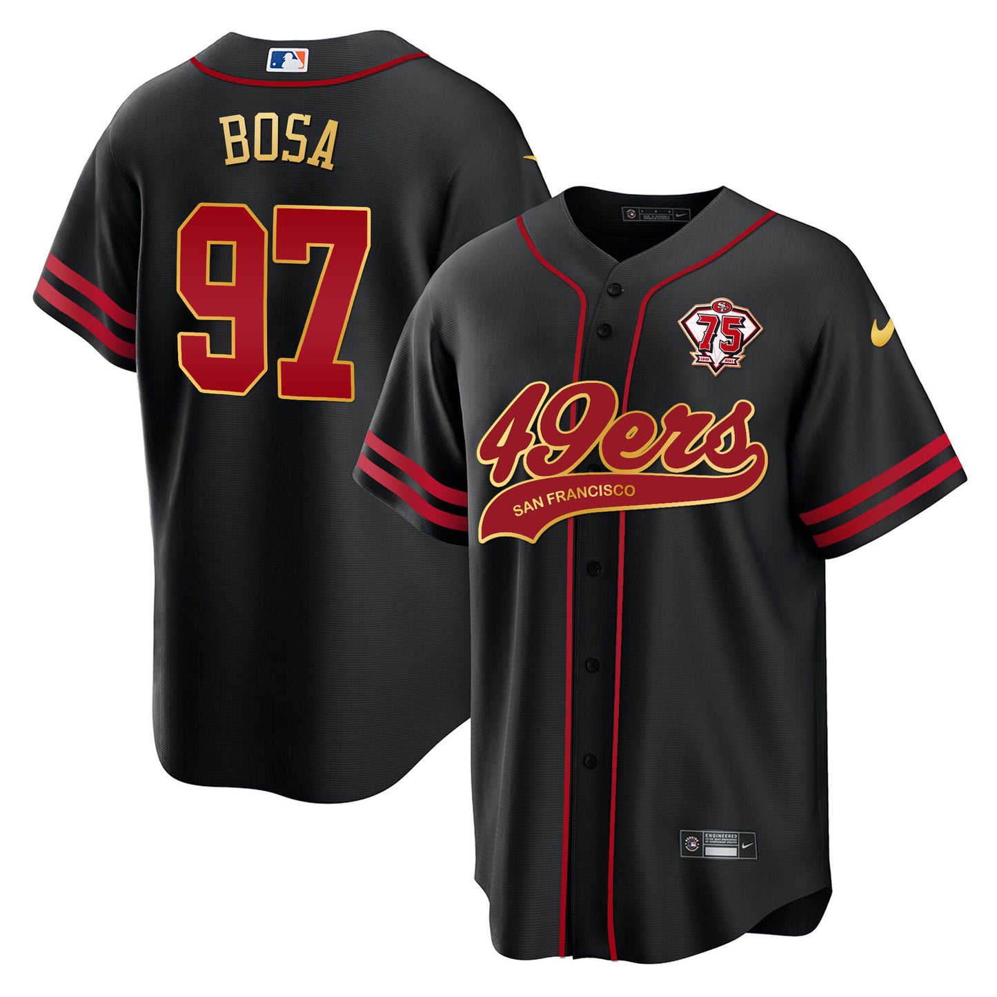 Black Gold Trim - Nick Bosa
