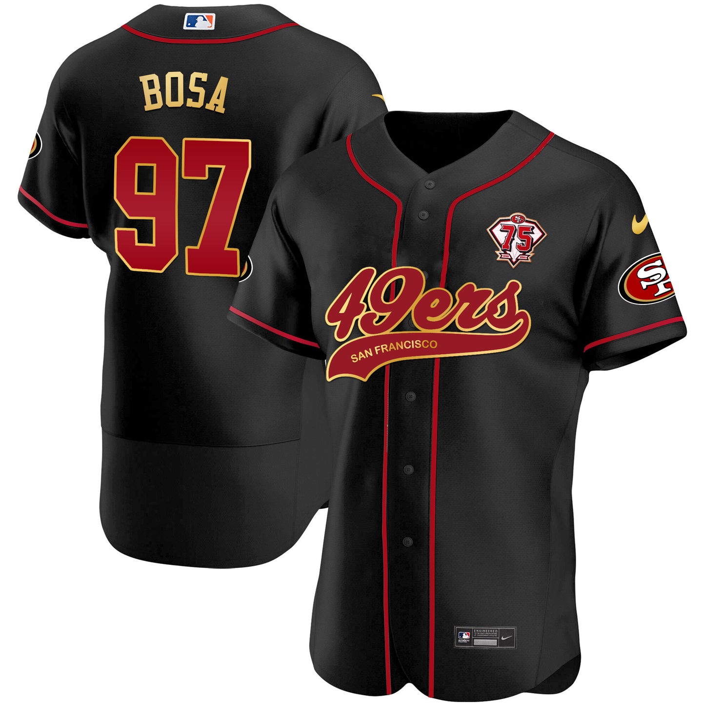 Black Gold Trim - Nick Bosa