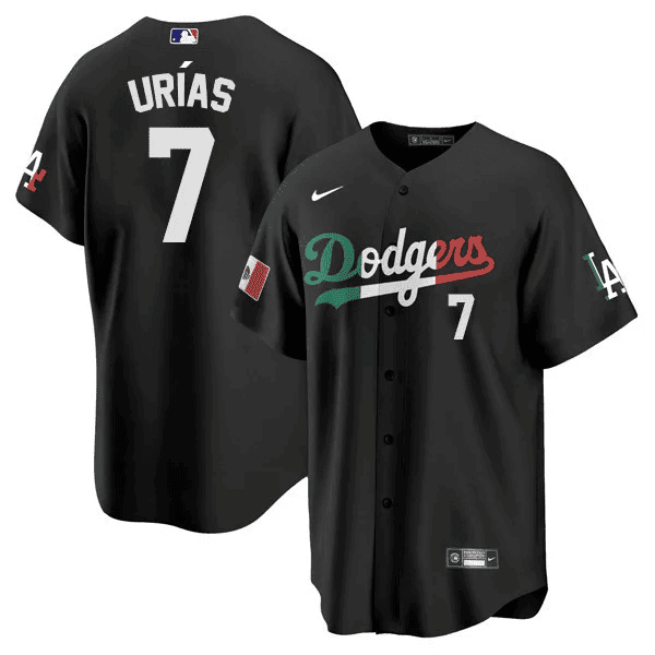Black Mexico Flag - Julio Urias