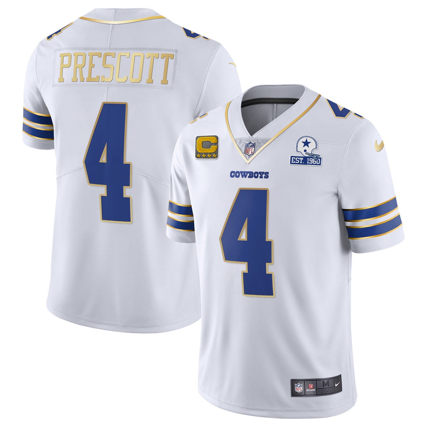 White Gold Trim - Dak Prescott