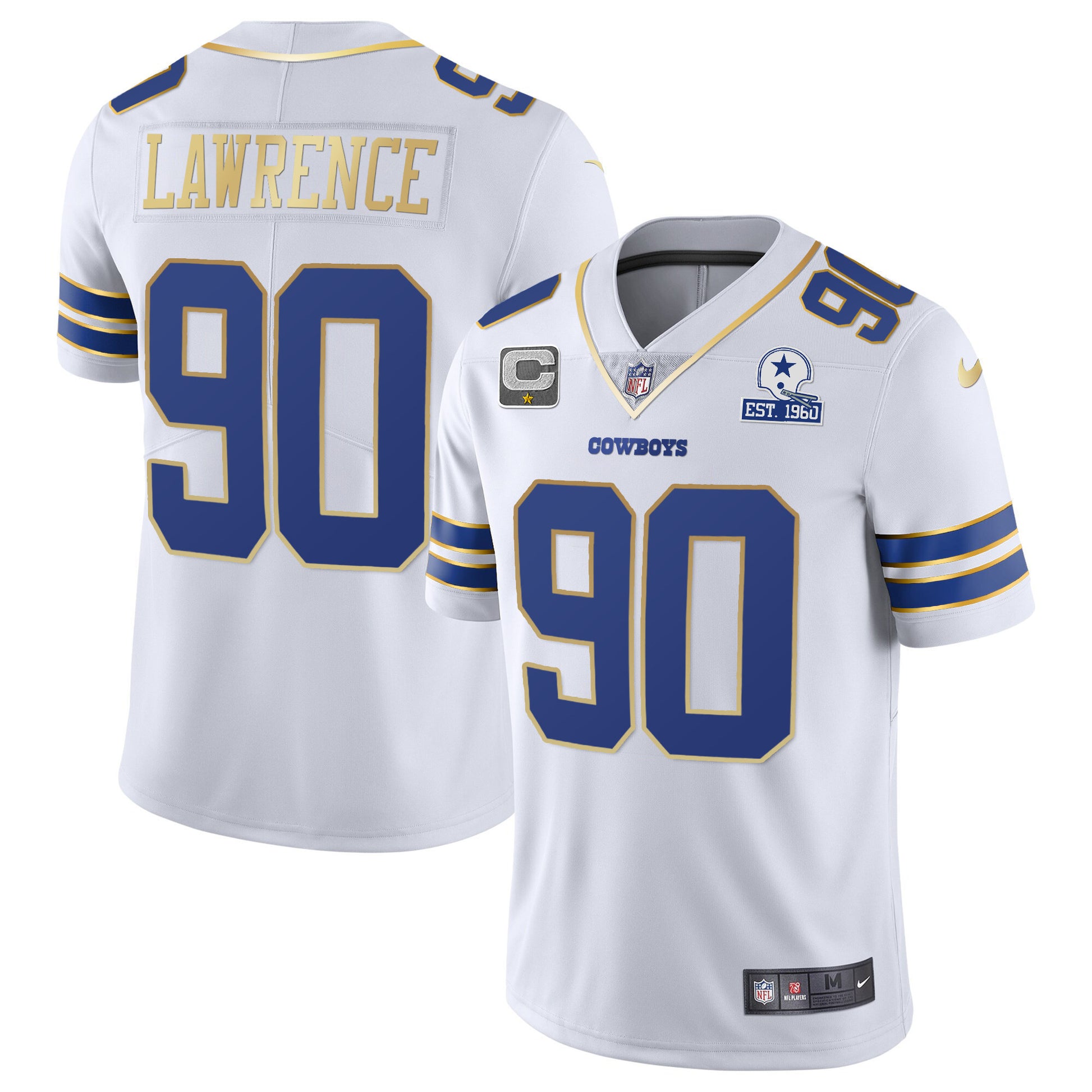 White Gold Trim - Demarcus Lawrence