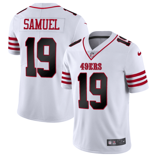 Deebo Samuel San Francisco White Red Trim Jersey
