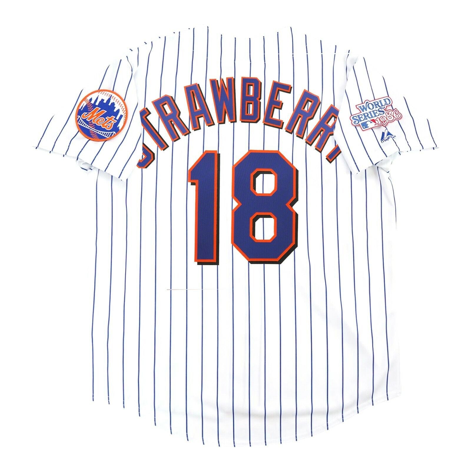 Darryl Strawberry New York 1986 World Series White Jersey