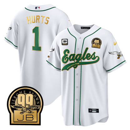 White Gold Trim - Jalen Hurts