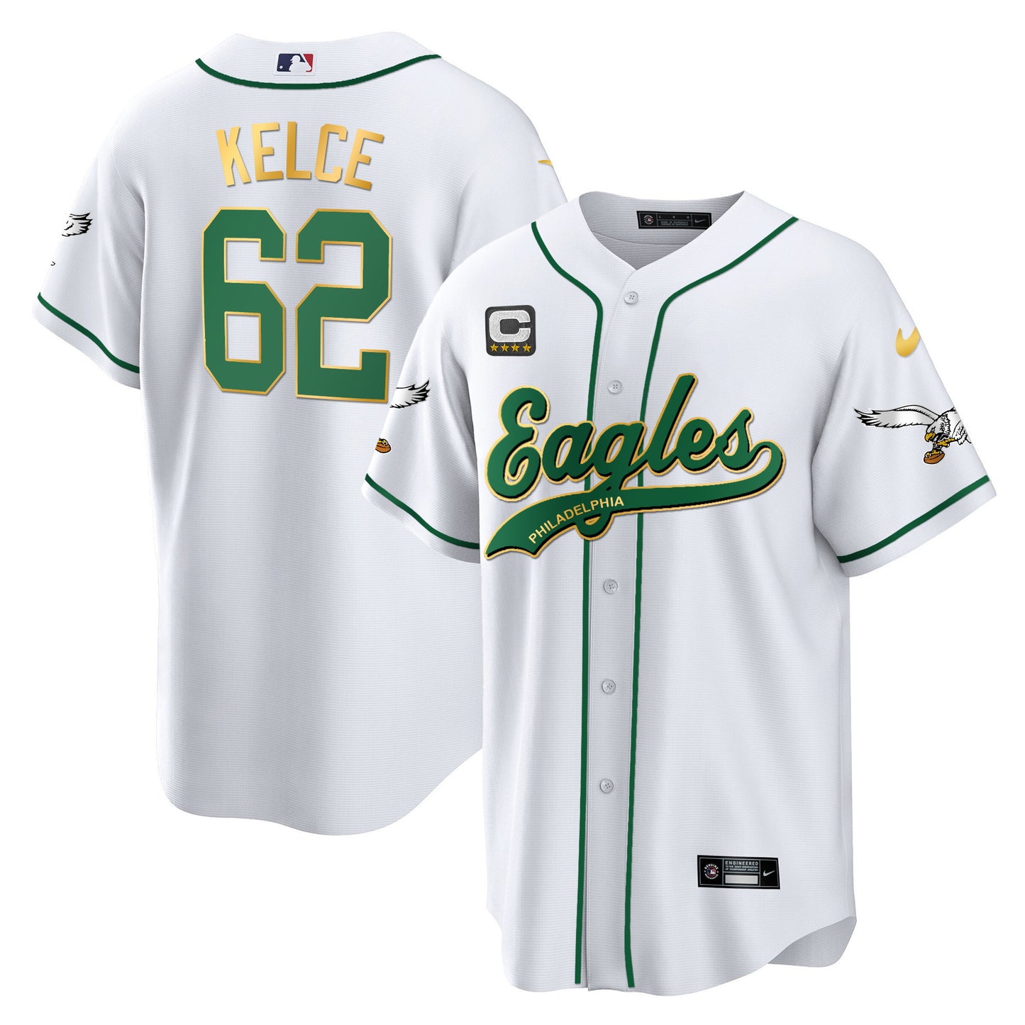 White Gold Trim - Jason Kelce