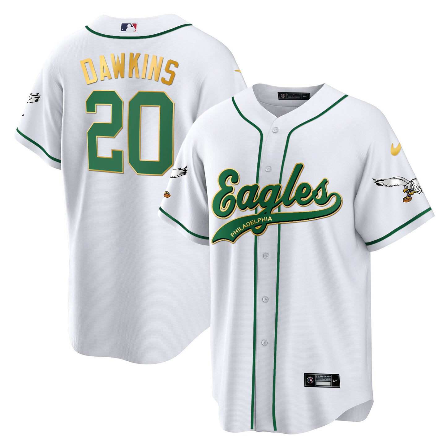 White Gold Trim - Brian Dawkins