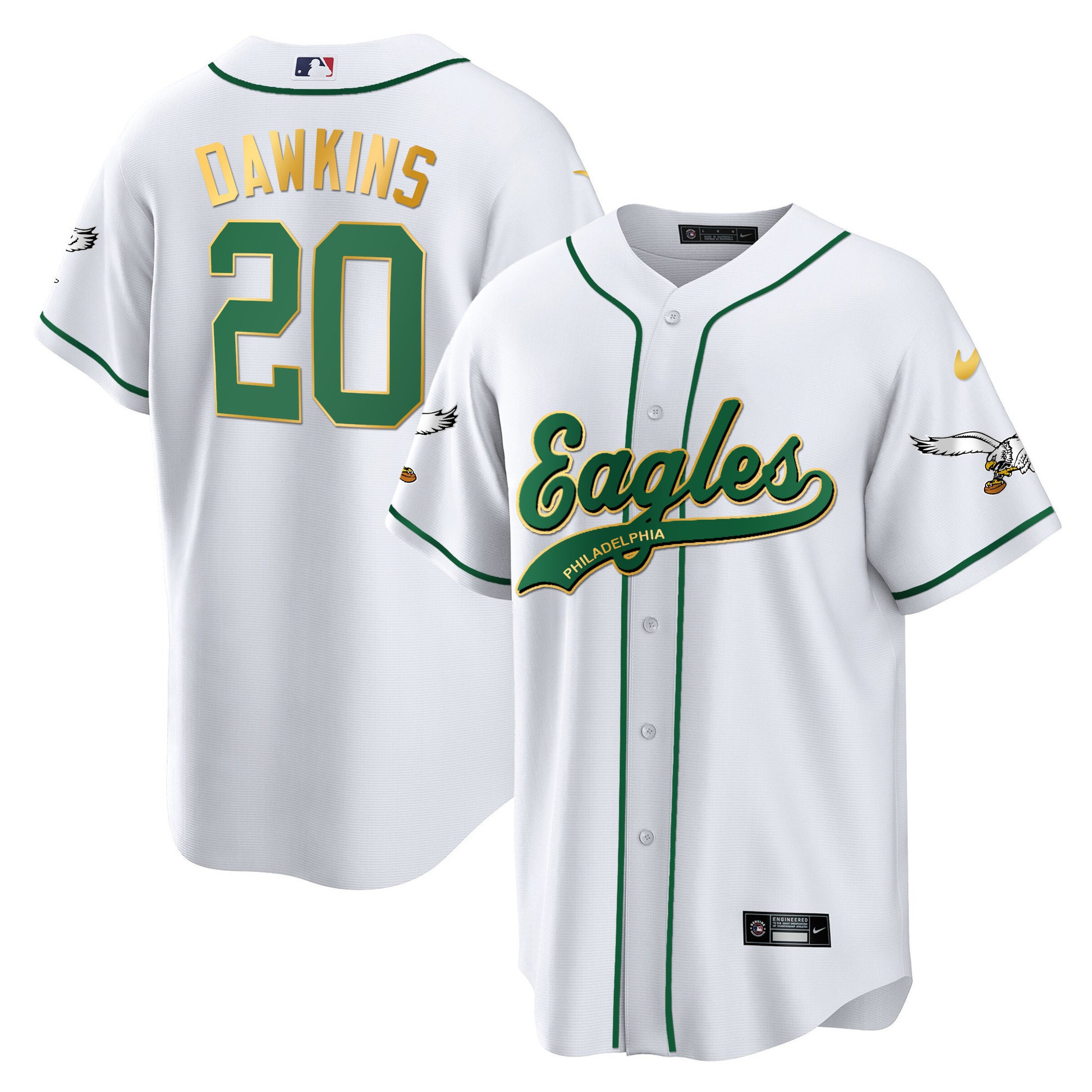 White Gold Trim - Brian Dawkins