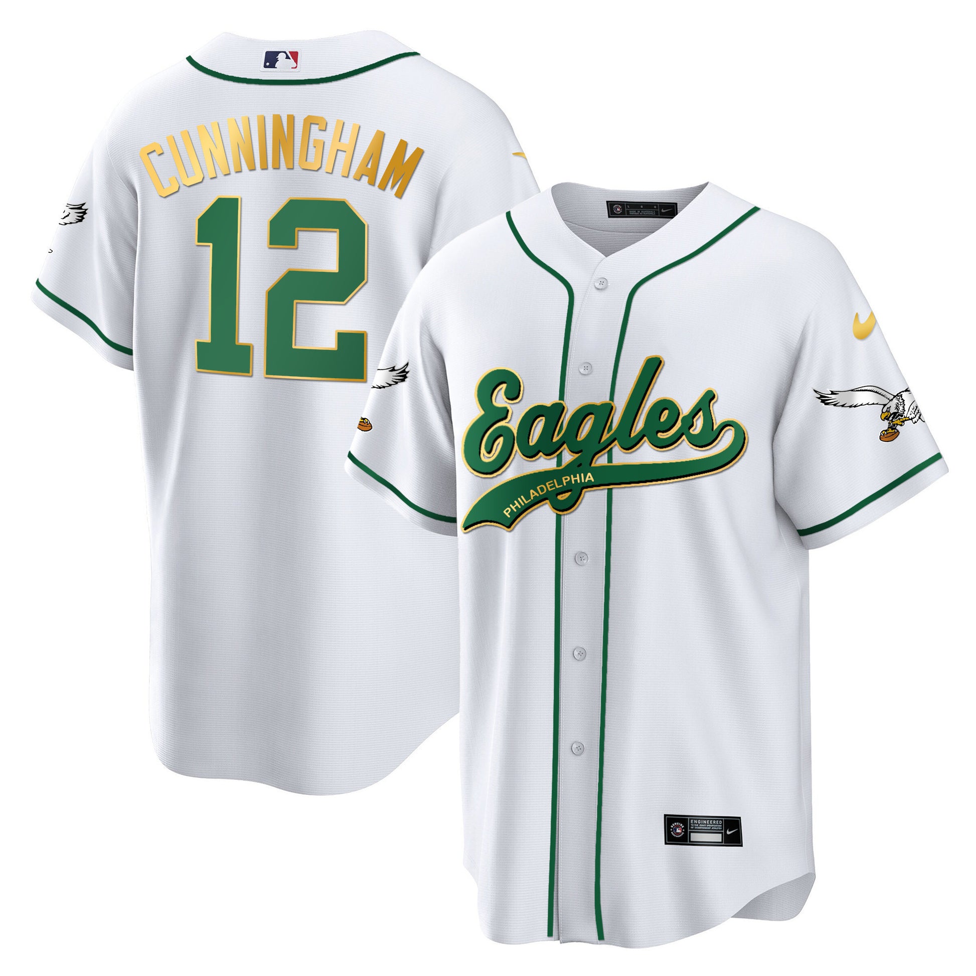 White Gold Trim - Randall Cunningham