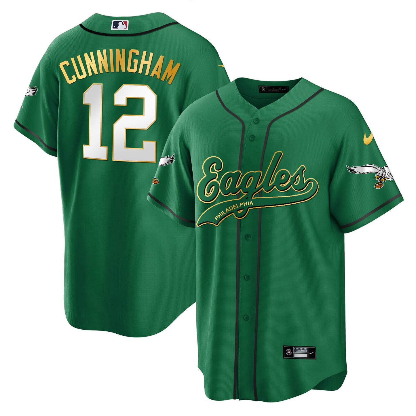 Kelly Gold Trim - Randall Cunningham