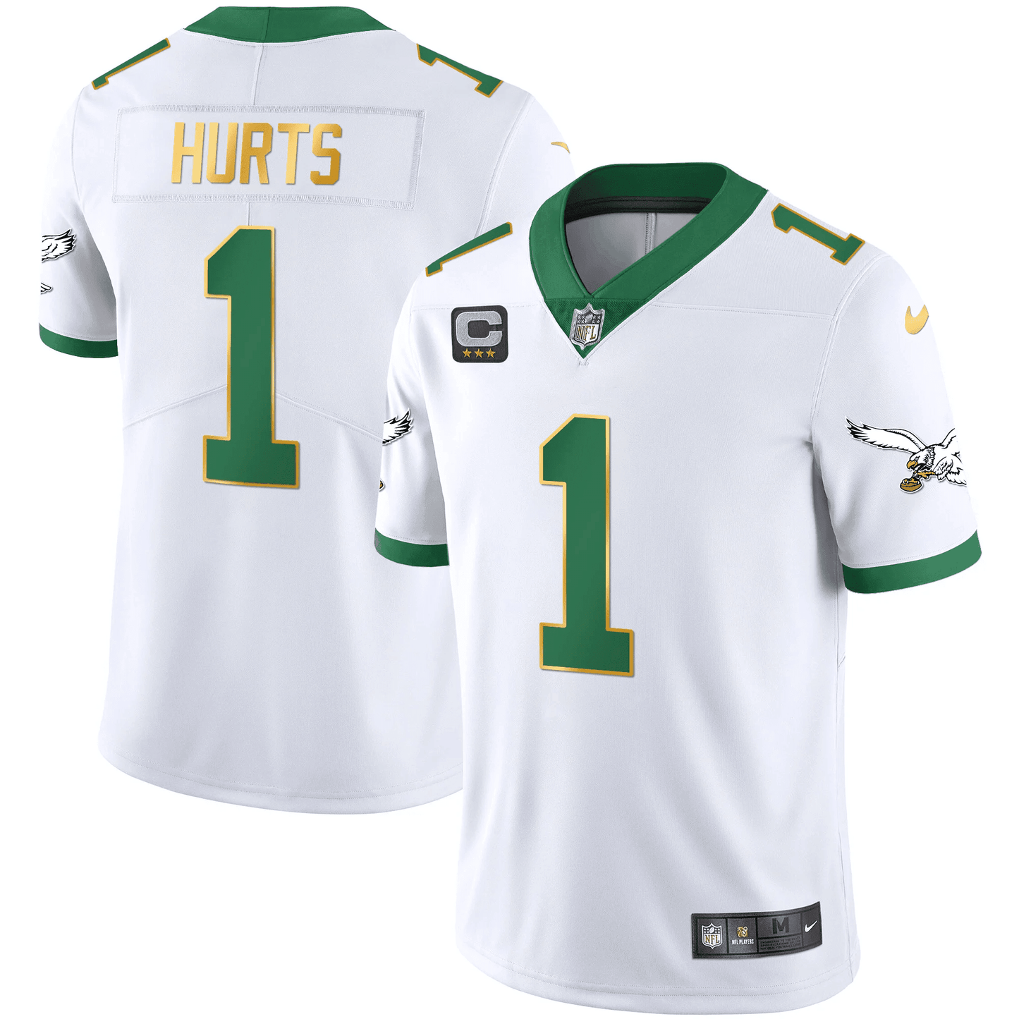 White Gold Trim - Jalen Hurts