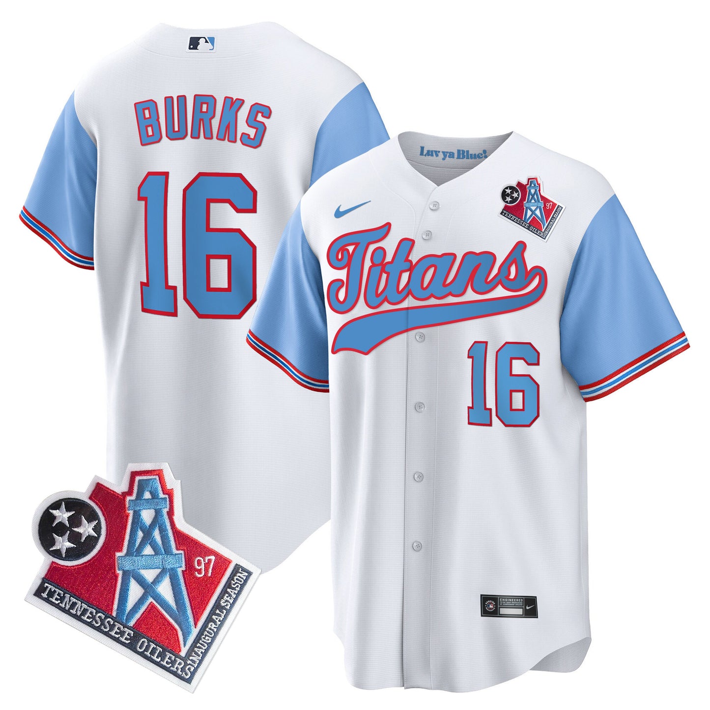 Blue Sleeves - Treylon Burks