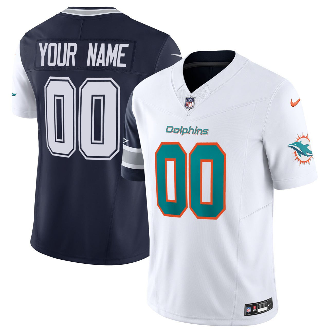 Miami Mix Dallas Cowboys Custom Jersey