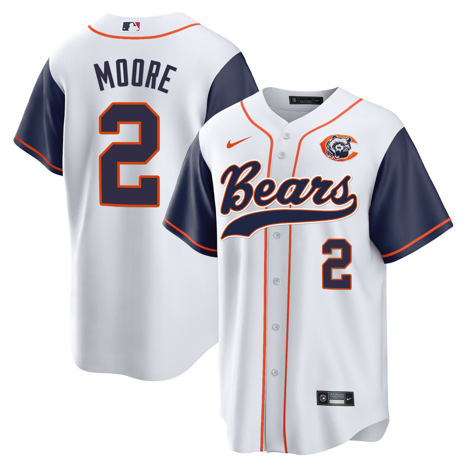 Navy Sleeves - D.J. Moore