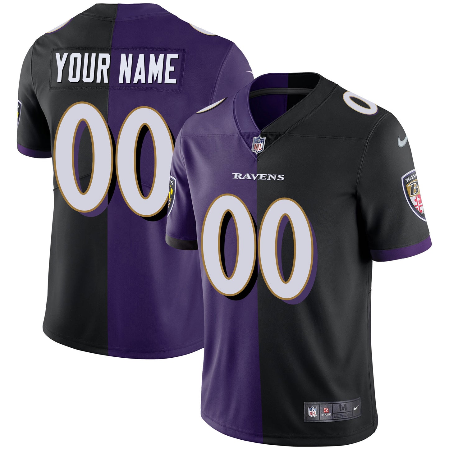 Men - Split Black Purple