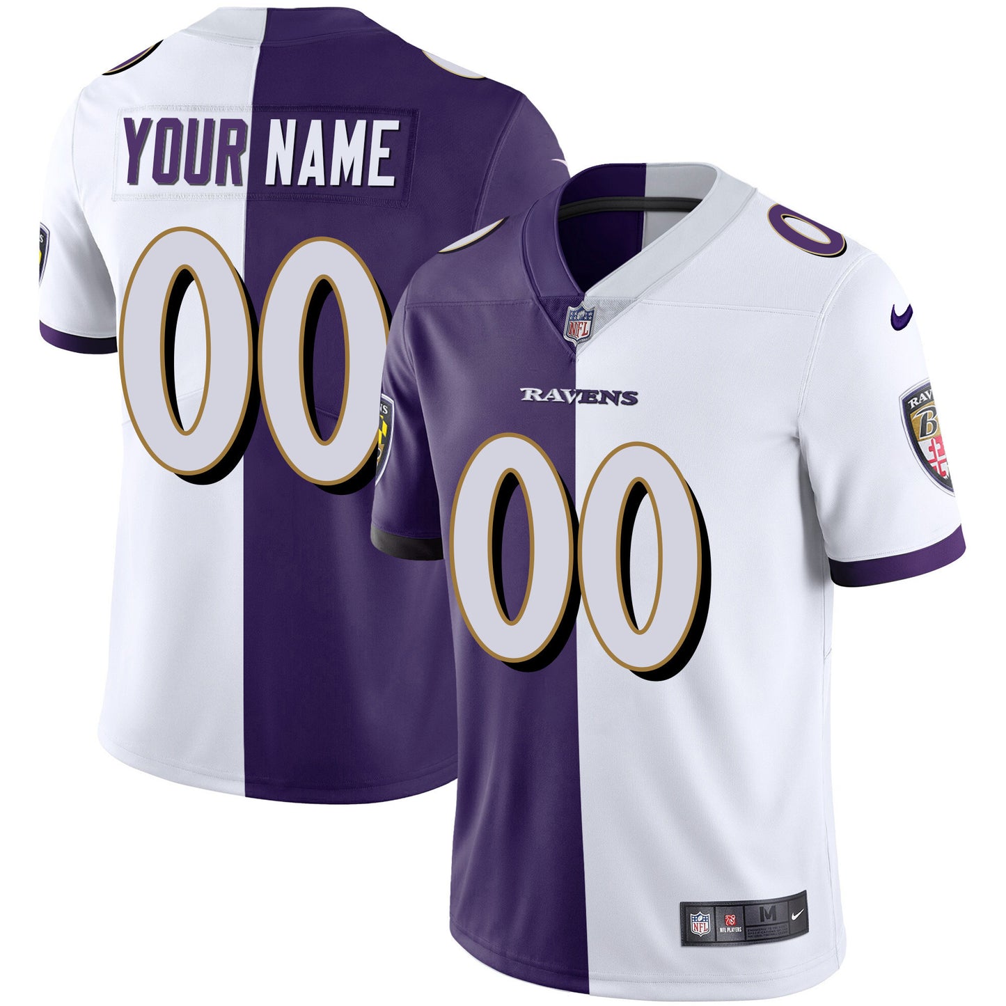 Men - Split White Purple