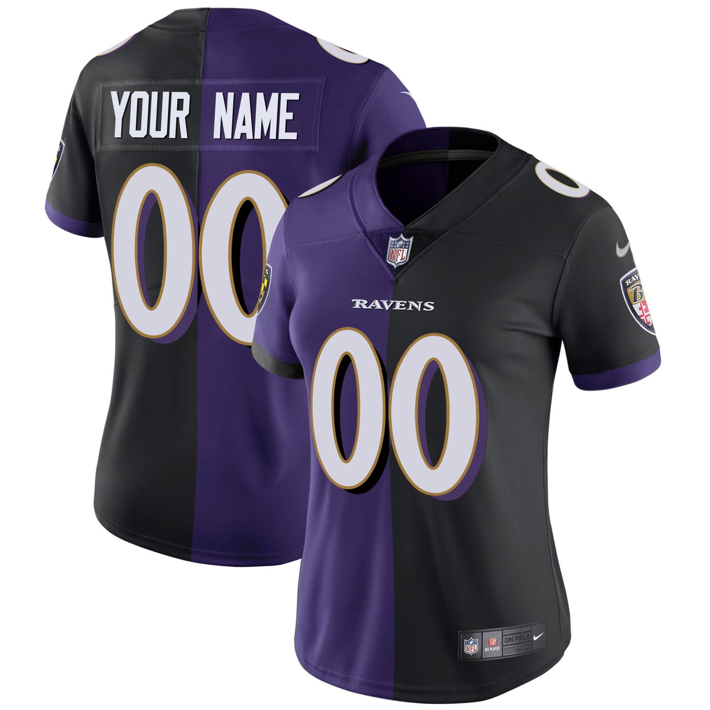 Women - Split Black Purple
