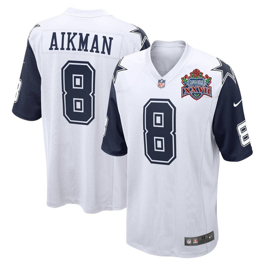 Troy Aikman Dallas Color Rush Super Bowl Patch Jersey