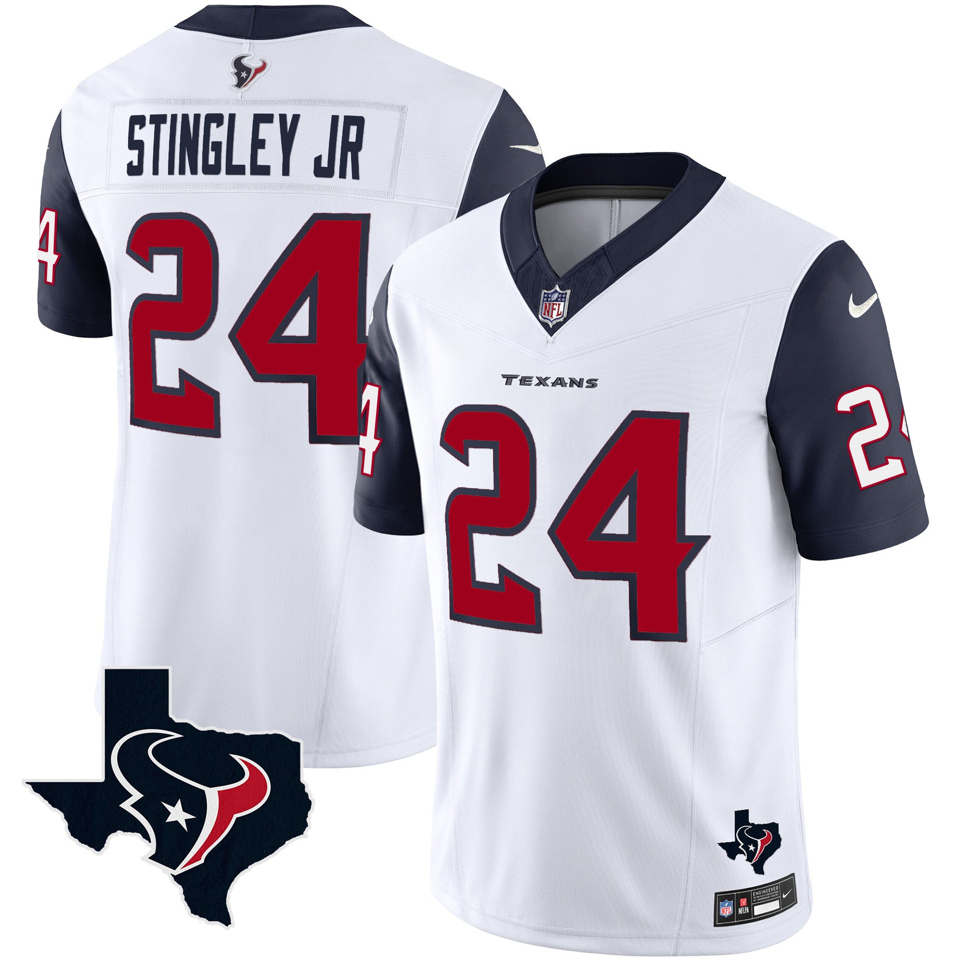 Navy Sleeves - Derek Stingley Jr.