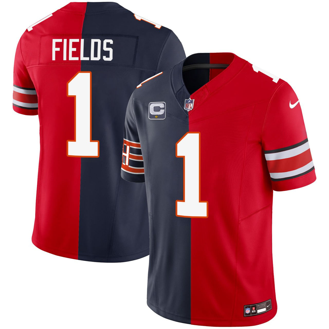 Justin Fields Chicago Ohio State Buckeyes Split Jersey