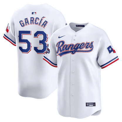 Adolis Garcia Texas Home 2023 World Series Champions Limited Jersey – White