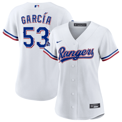 Adolis Garcia Texas Home 2023 World Series Champions Limited Jersey – White