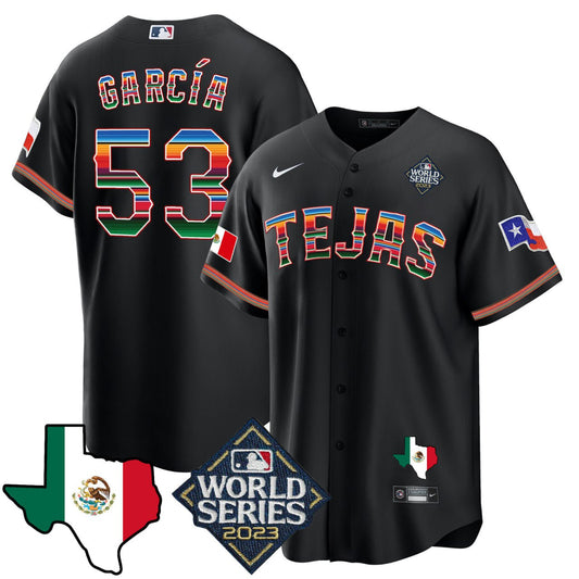 Adolis Garcia Texas Mexico World Series Jersey 2023