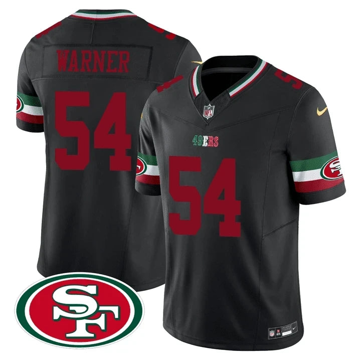 Fred Warner San Francisco Mexico Black Jersey
