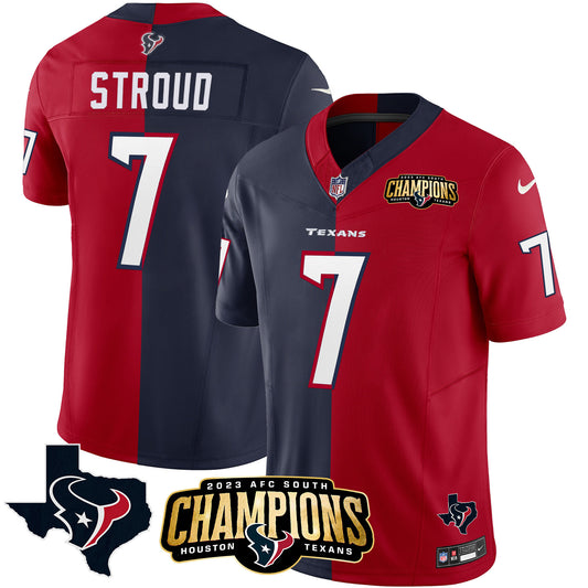 Houston 2023 AFC South Champions Patch Split Vapor Jersey