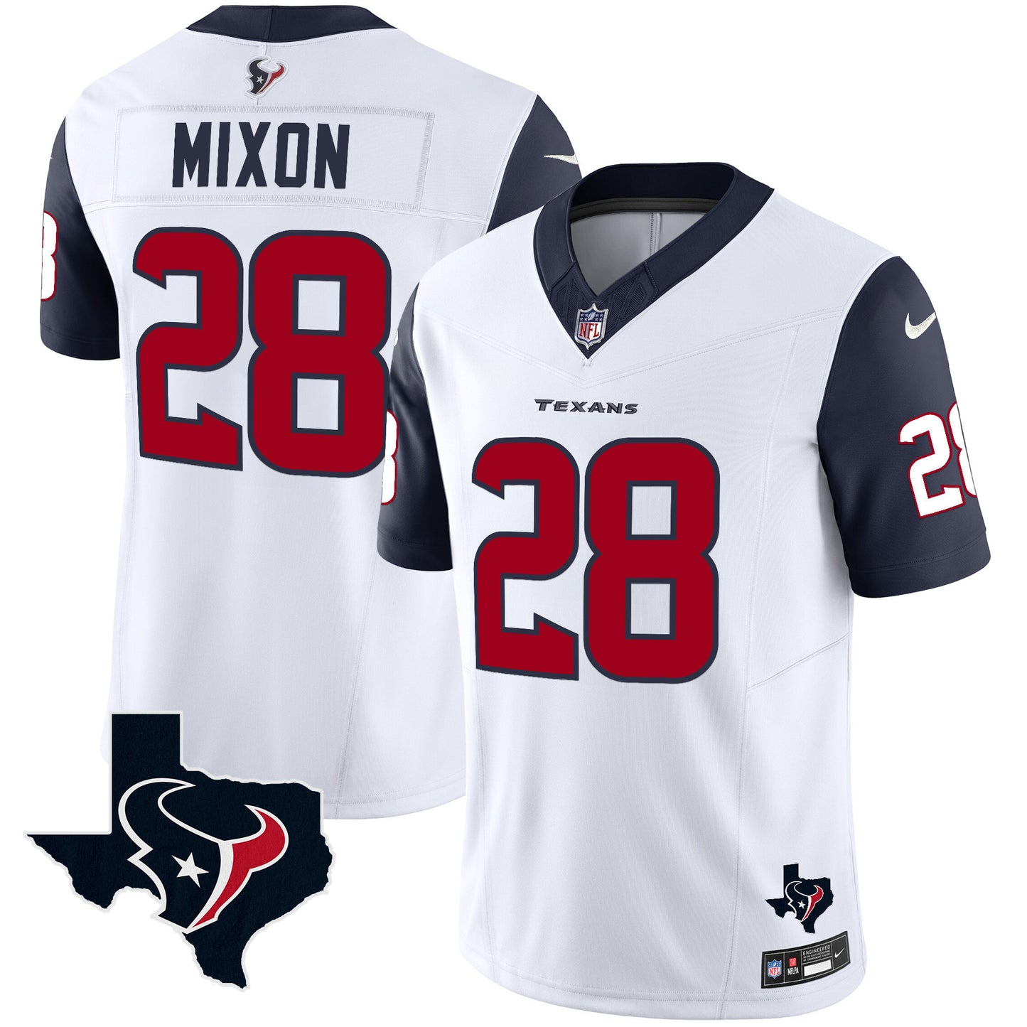 Navy Sleeves - Joe Mixon