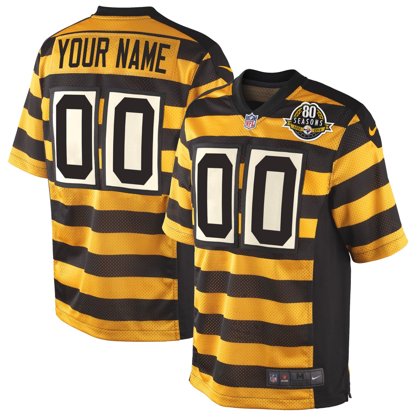 Pittsburgh Throwback Bunblebee Custom Jersey