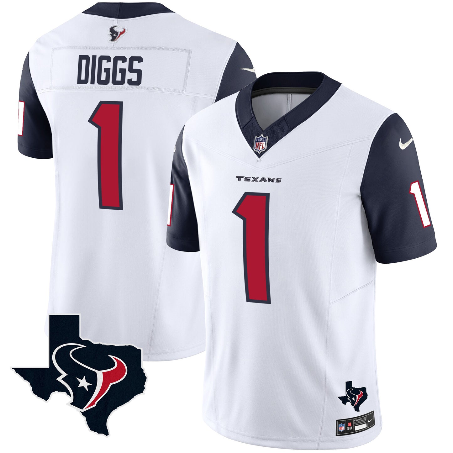 Navy Sleeves - Stefon Diggs