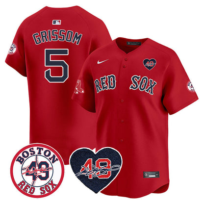 Men’s Tim Wakefield Memorial Patch Vaper Premier Limited Jersey – All Stitched