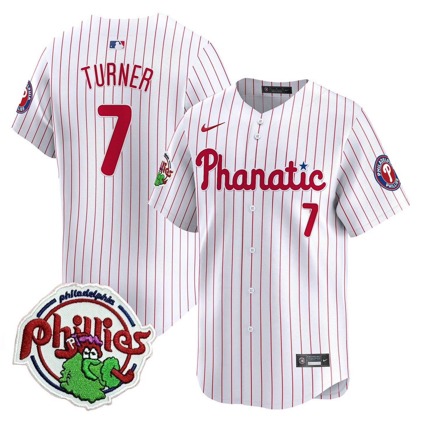 White Pinstripe - Trea Turner