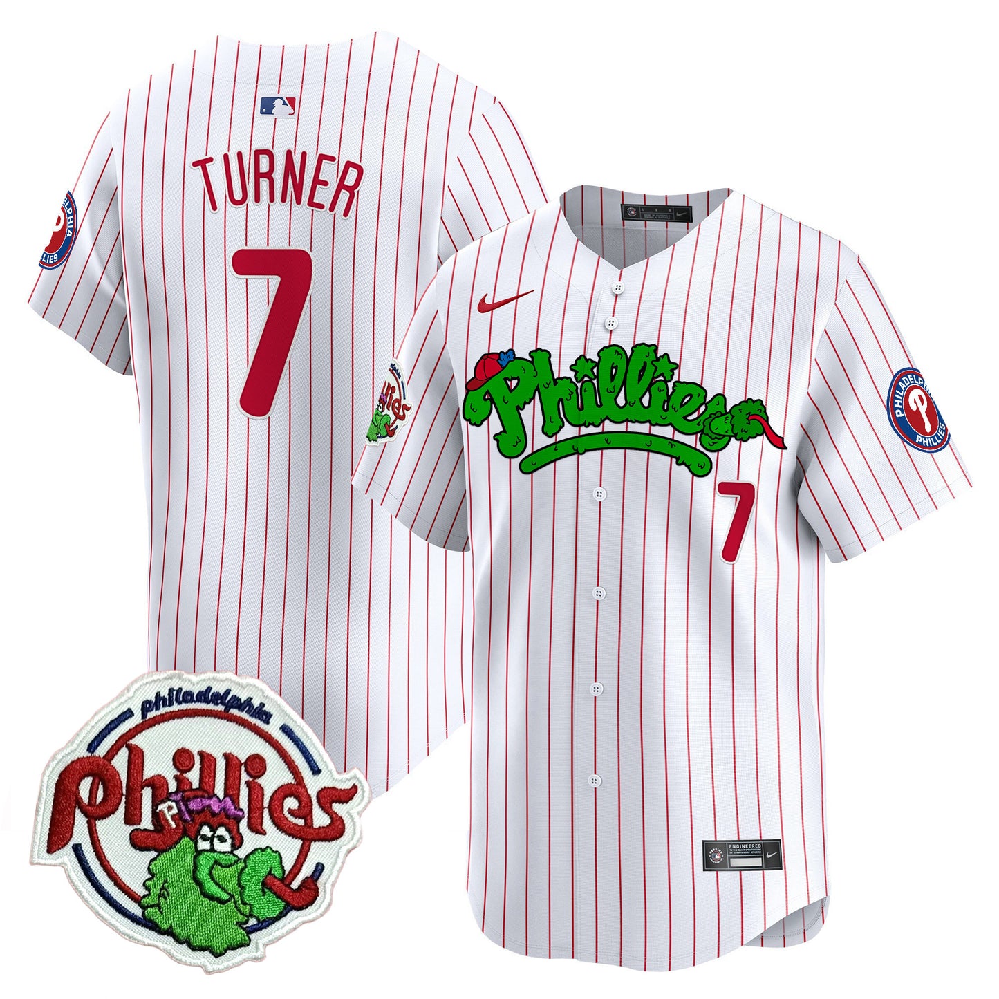 White Pinstripe - Trea Turner