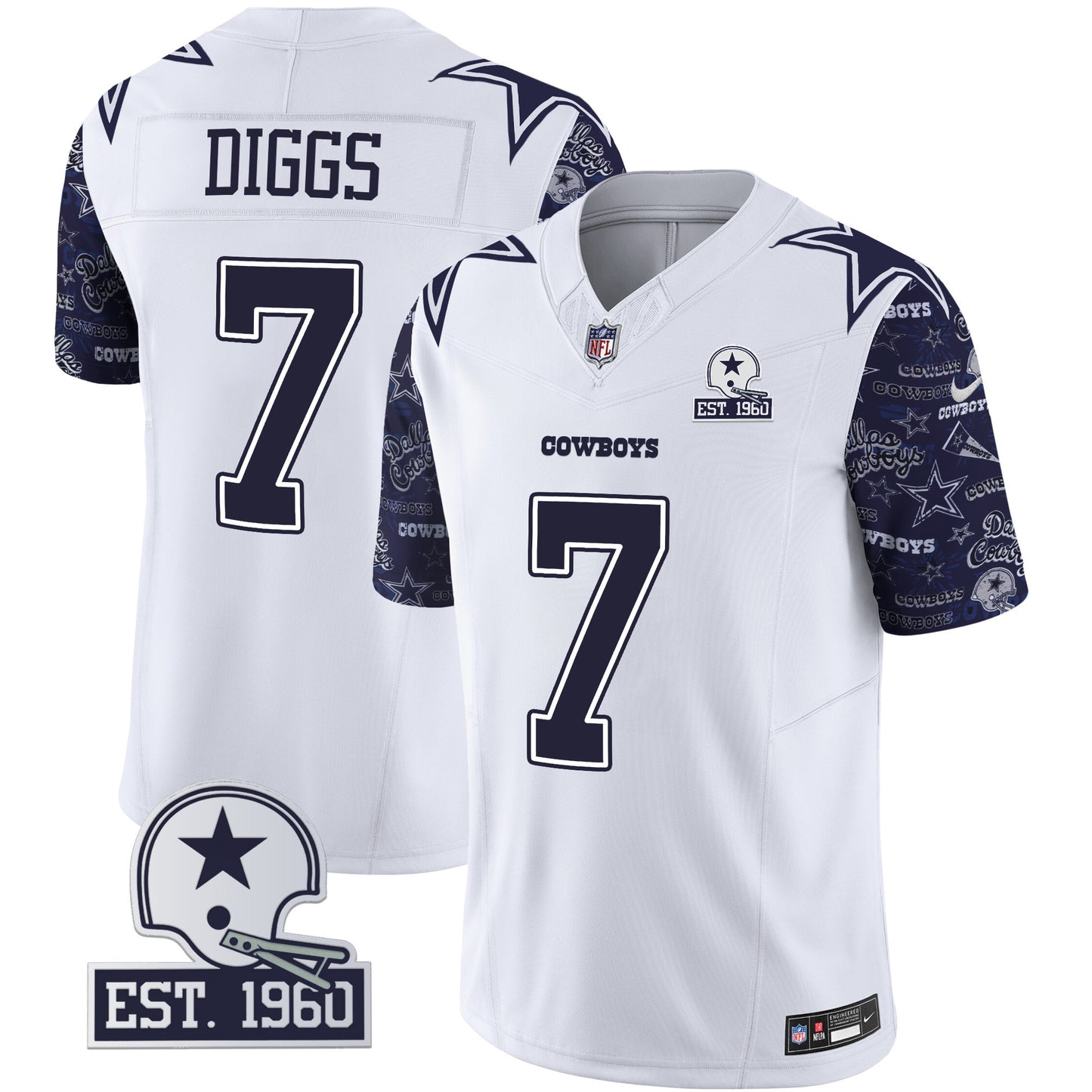 Navy Sleeves - Trevon Diggs